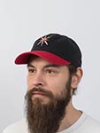 Бейсболка AMERICAN NEEDLE арт. 40742B-VGK Vegas Golden Knights Blue Line NHL (черный / красный)